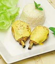Coxas de Frango Gratinadas ao Queijo Prato