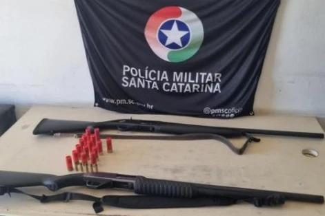 Homem é preso por porte ilegal de arma de fogo enquanto caçava javalis