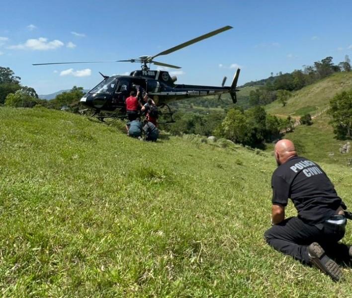 Idoso que estava desaparecido há dois dias em Pescaria Brava é encontrado
