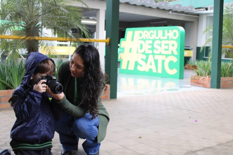 Fotografia é ferramenta de aprendizagem para alunos da Educação Infantil do Colégio Satc