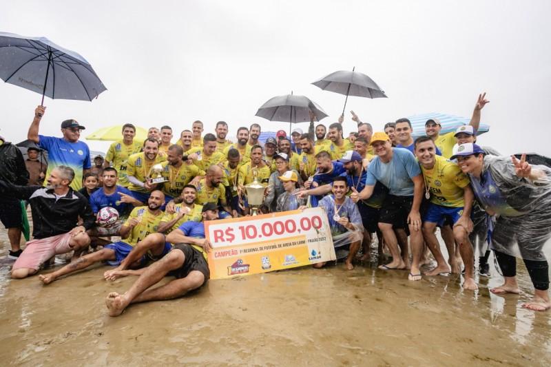 Brasil Pedreira é campeão do 1º Campeonato Regional da Larm de Futebol de Areia