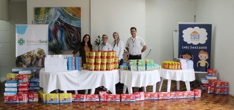 Sesi inicia entrega de donativos arrecadados durante a campanha “Amigos farmaSesi”