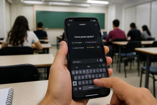 IA nas escolas: tecnologia ganha espaço entre estudantes e exige adaptação de professores em Criciúma