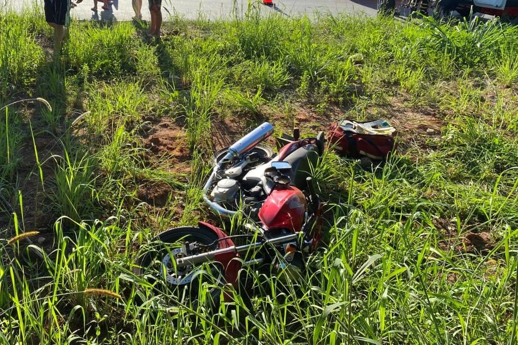 Motociclista fica ferido após queda às margens de rodovia em Criciúma