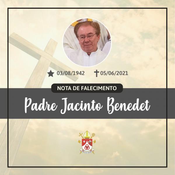 Nota de falecimento: Padre Jacinto Benedet, aos 78 anos