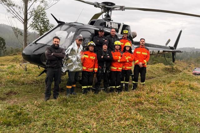 Pai derruba árvores e acende fogueira para helicóptero resgatar filho ferido por motosserra