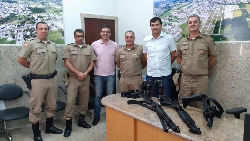 Polícia Militar de Morro da Fumaça recebe novas armas