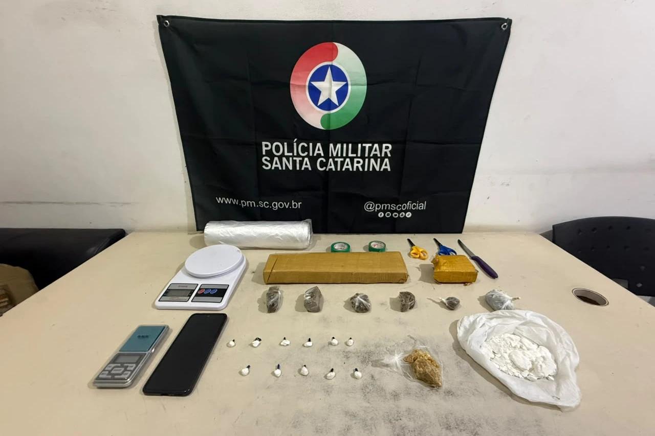 PM apreende mais de um quilo de maconha durante patrulhamento