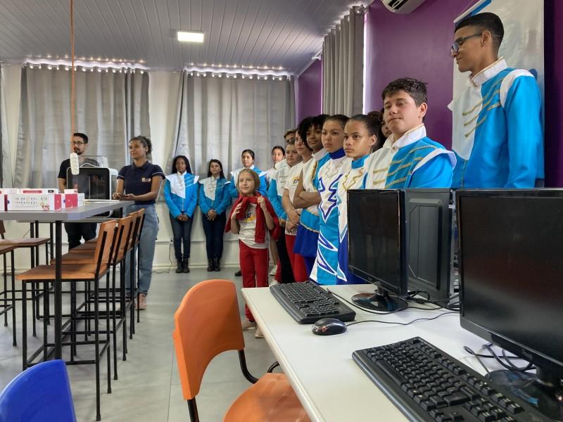 Espaço maker da escola Tranquillo Pissetti é inaugurado