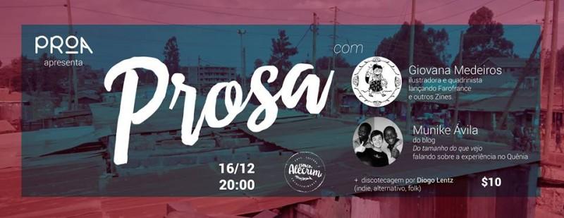 Prosa reúne conversas sobre arte e viagem