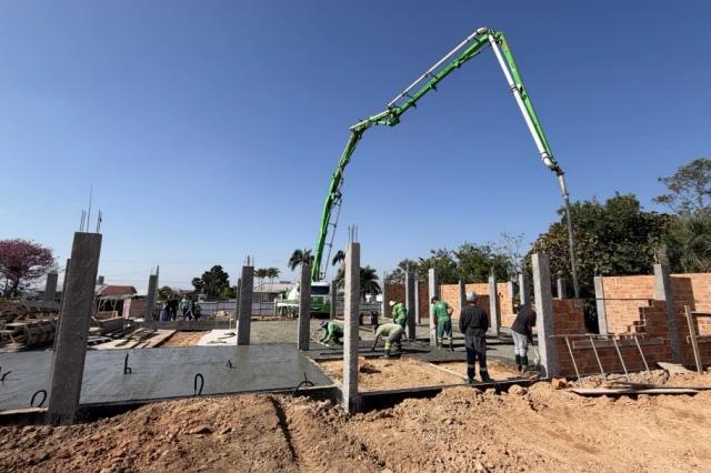 Sede da Câmara de Morro da Fumaça entra em nova etapa de construção