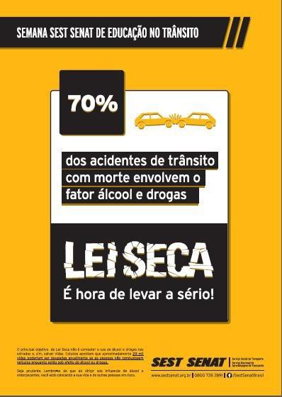 Sest Senat promove atividades nesta semana por um trânsito melhor