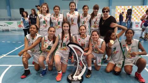 Basquete feminino da Satc é campeão estadual sub-12