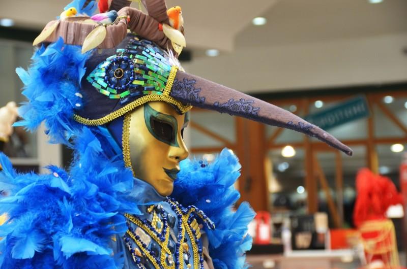 Exposição do Carnevale Di Venezia chega à shopping de Criciúma
