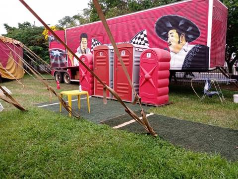 Vigilância Sanitária vistoria circo instalado em Sombrio