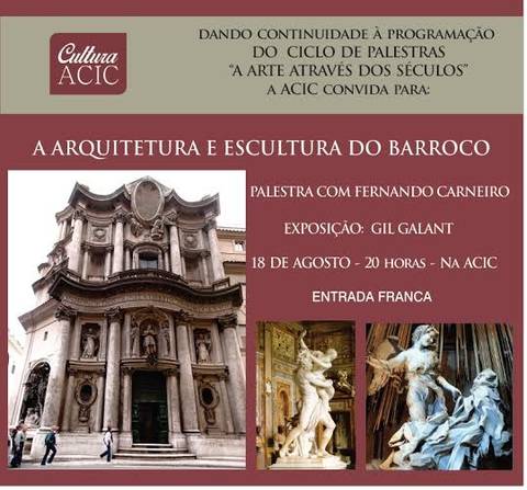 Cultura Acic fala sobre arquitetura e escultura do Barroco