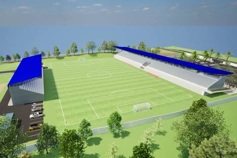 Içara projeta entrada no futebol profissional com construção de estádio municipal; veja fotos do projeto