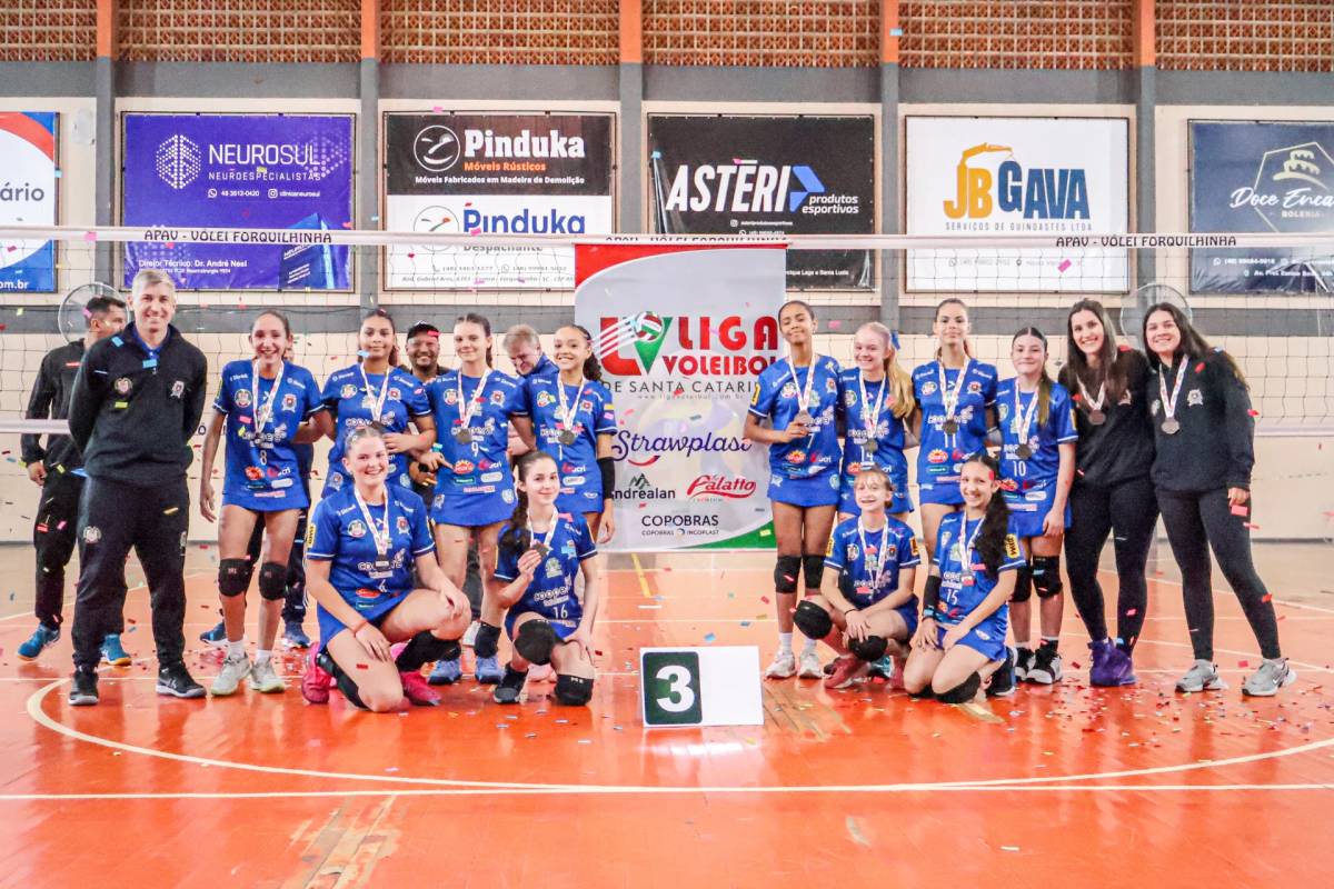 Vôlei de Forquilhinha conquista terceiro lugar na Série Ouro da Liga de SC — foto 2