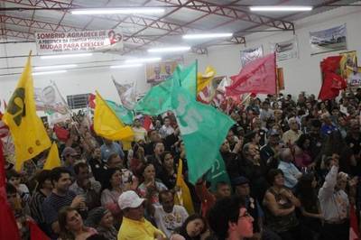 LHS, Zênio e Daminelli juntos em Sombrio